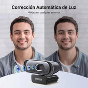 UGREEN webcam 2K 30FPS con micrófono para videollamadas y streaming