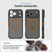 Case Spigen Ultra Hybrid iPhone 17 Pro Max (MagSafe) - Frost Black Orange
