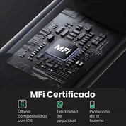 UGREEN Cable USB-C a Lightning MFi L509 60751 1M 3A carga rápida