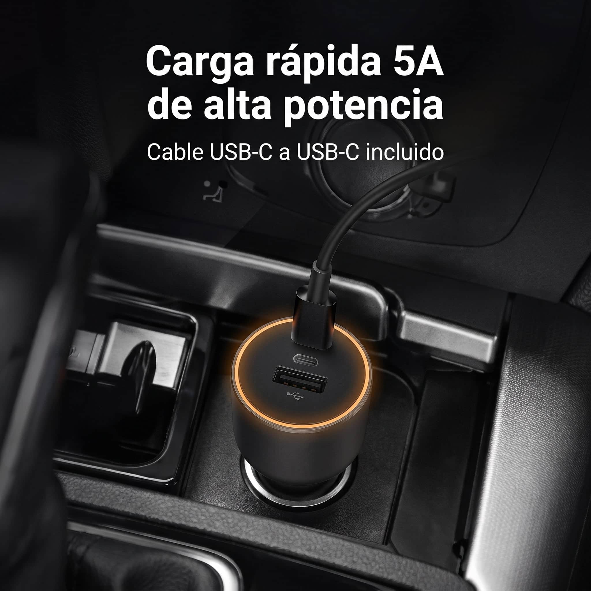 Xiaomi Car Charger 1A1C 100W - cargador para auto USB-C y USB-A