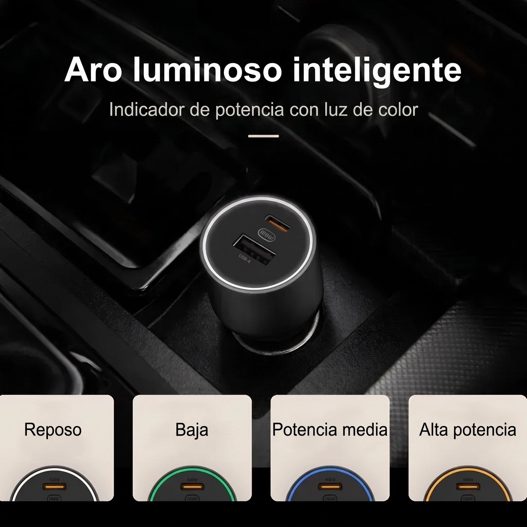 Xiaomi Car Charger 1A1C 100W - cargador para auto USB-C y USB-A