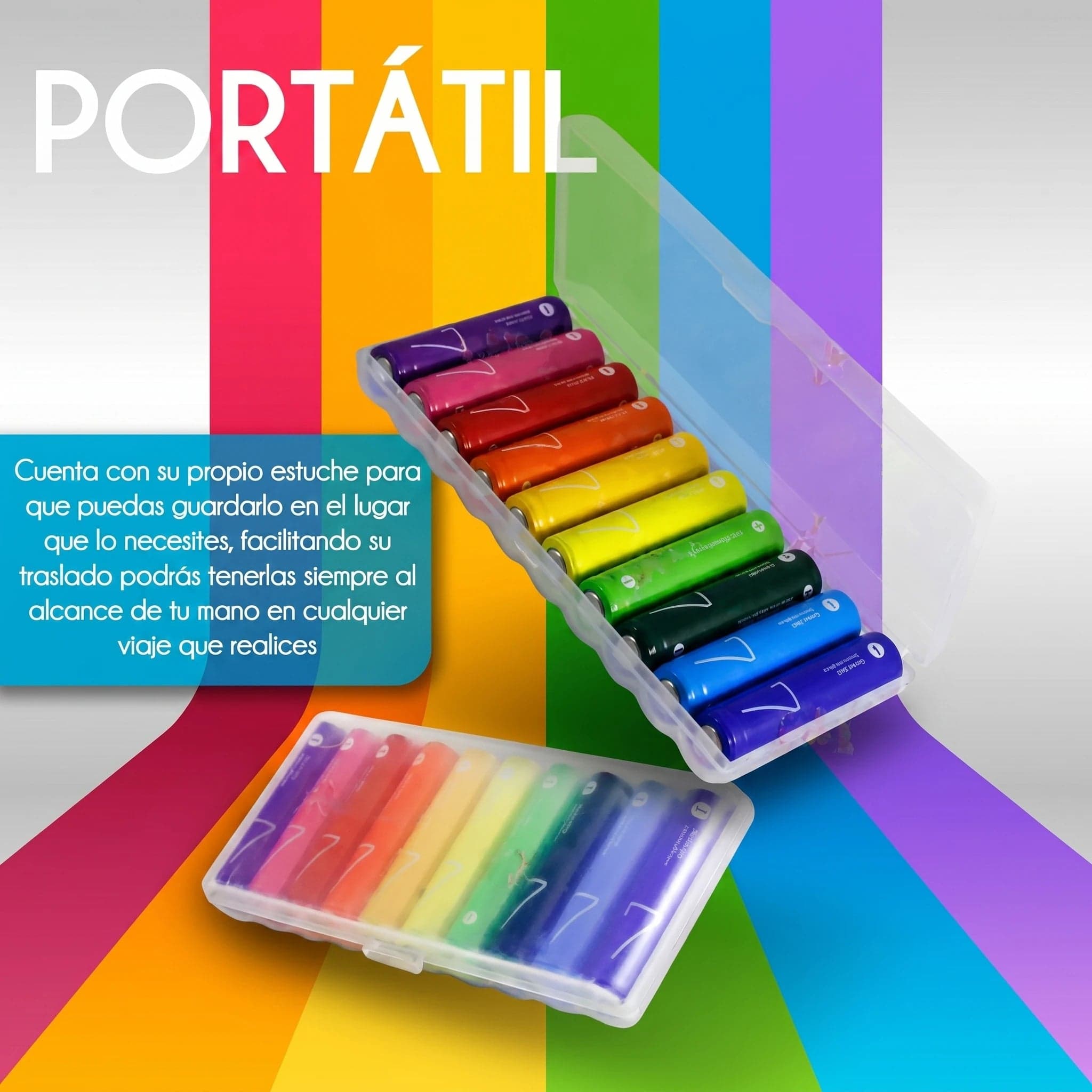 Xiaomi AAA Rainbow Batteries 10 Count - pilas AAA alcalinas