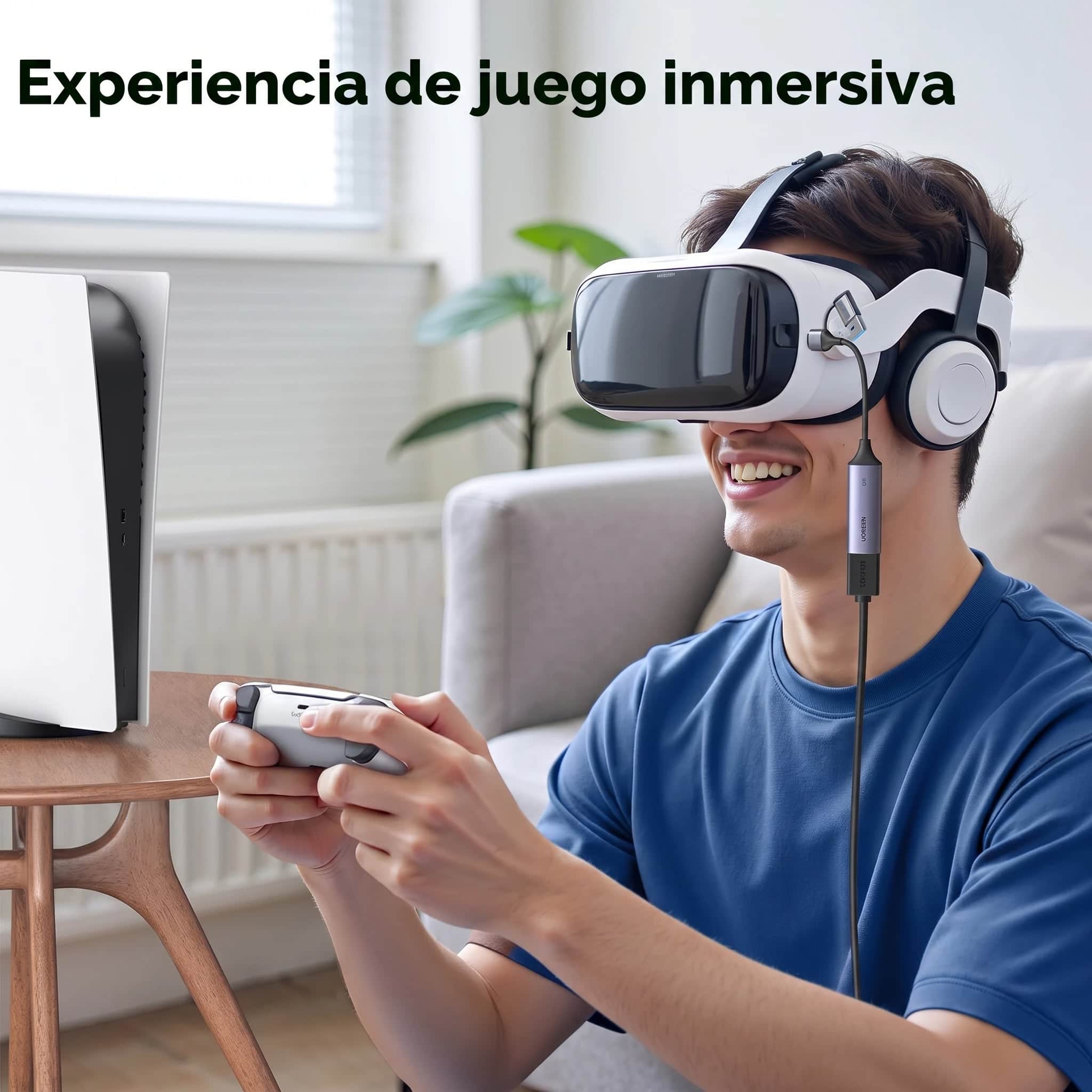 UGREEN Capturadora De Video HDMI A USB-C Y USB-A 2K 30Hz