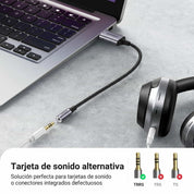 UGREEN CM477 - adaptador USB-A a audio 3.5mm 25cm