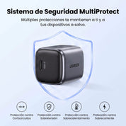 UGREEN X517 - set cargador GaN USB-C 25W con cable 1M