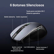 UGREEN MU006 - mouse inalámbrico 2.4GHz 4000 DPI