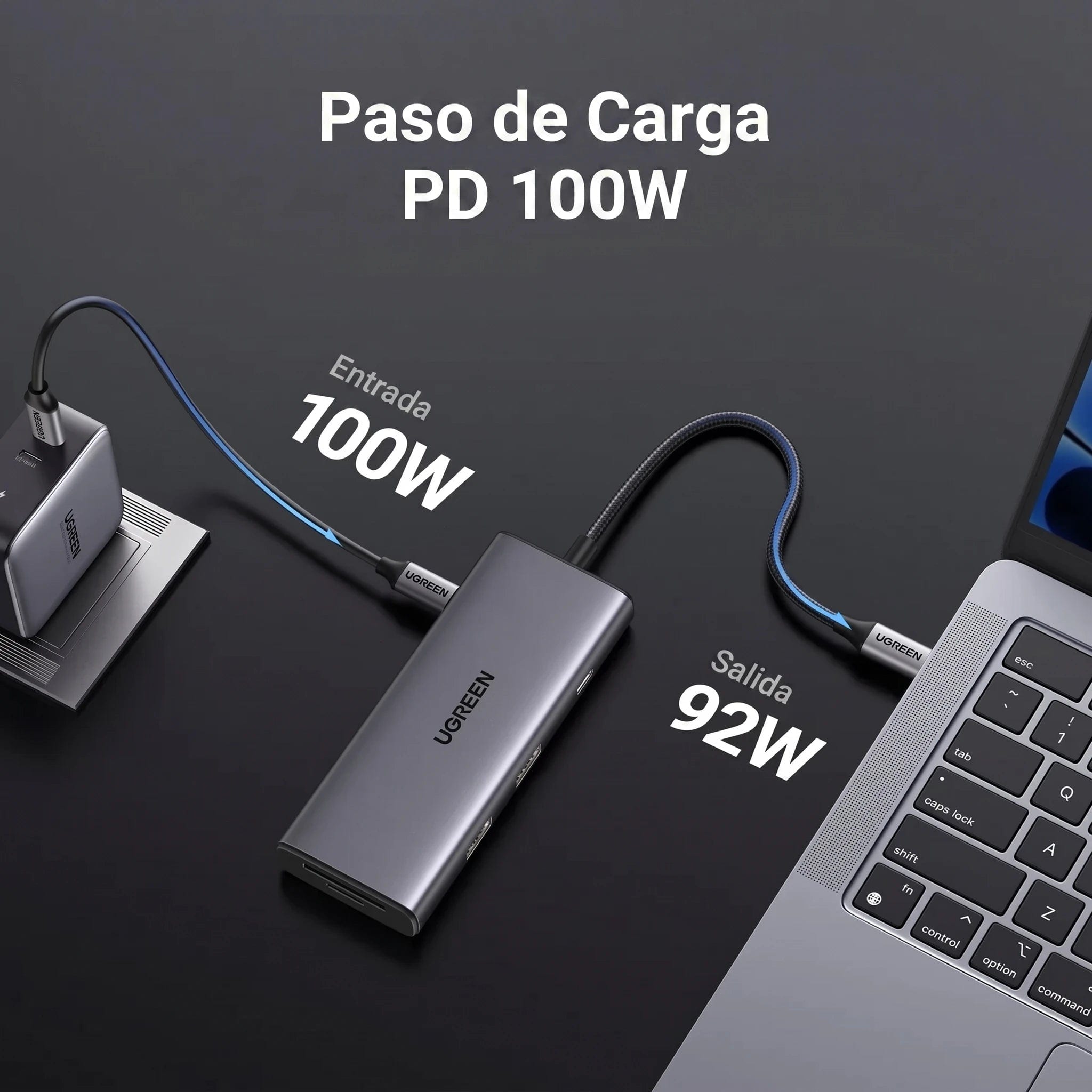 UGREEN CM498 - hub USB-C 7 en 1 HDMI 4K 60Hz