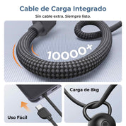 UGREEN MagFlow Air Power Bank 10000mAh Qi2 15W - con cable USB-C - Gray