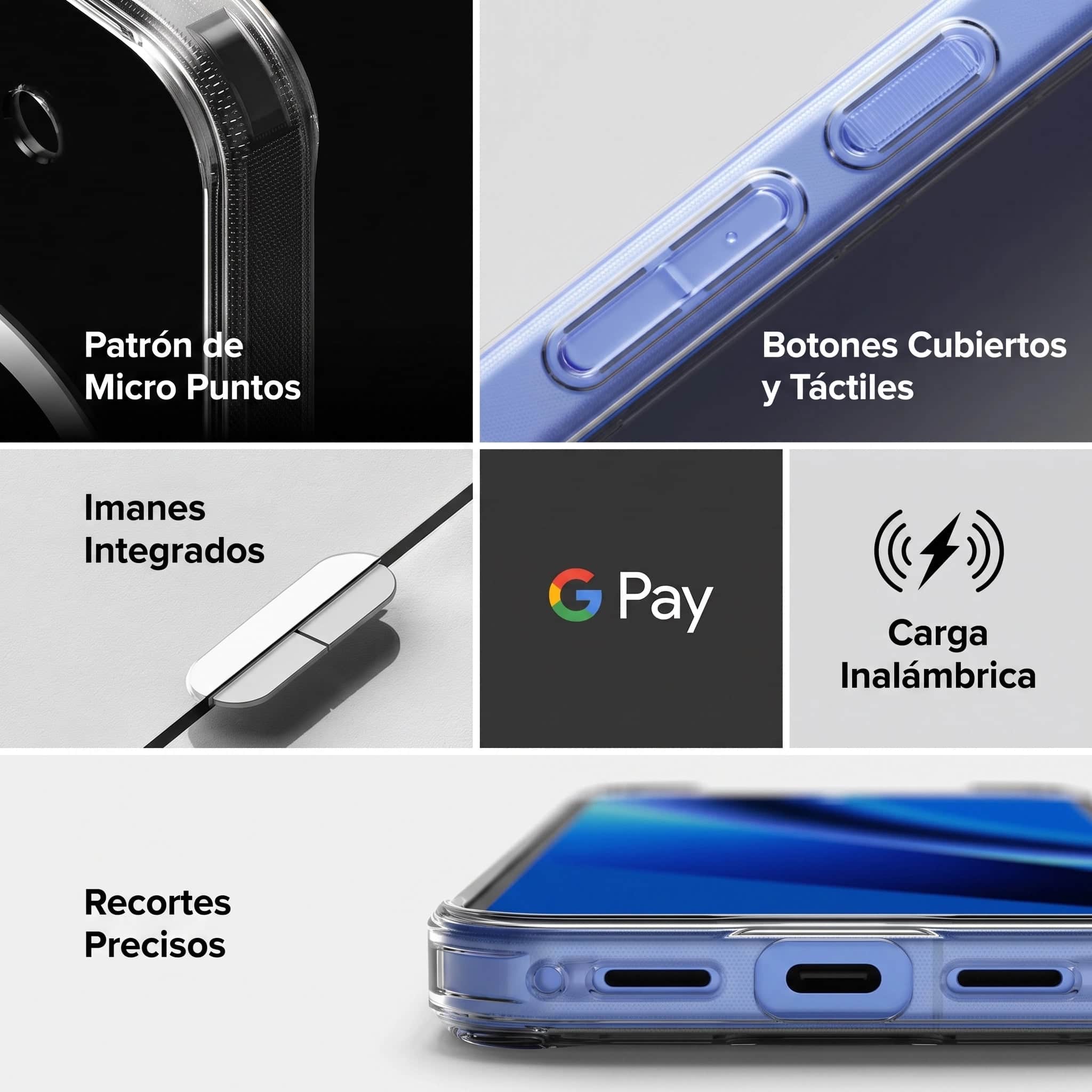 Case Ringke Fusion Magnetic Transparente para Google Pixel 10a