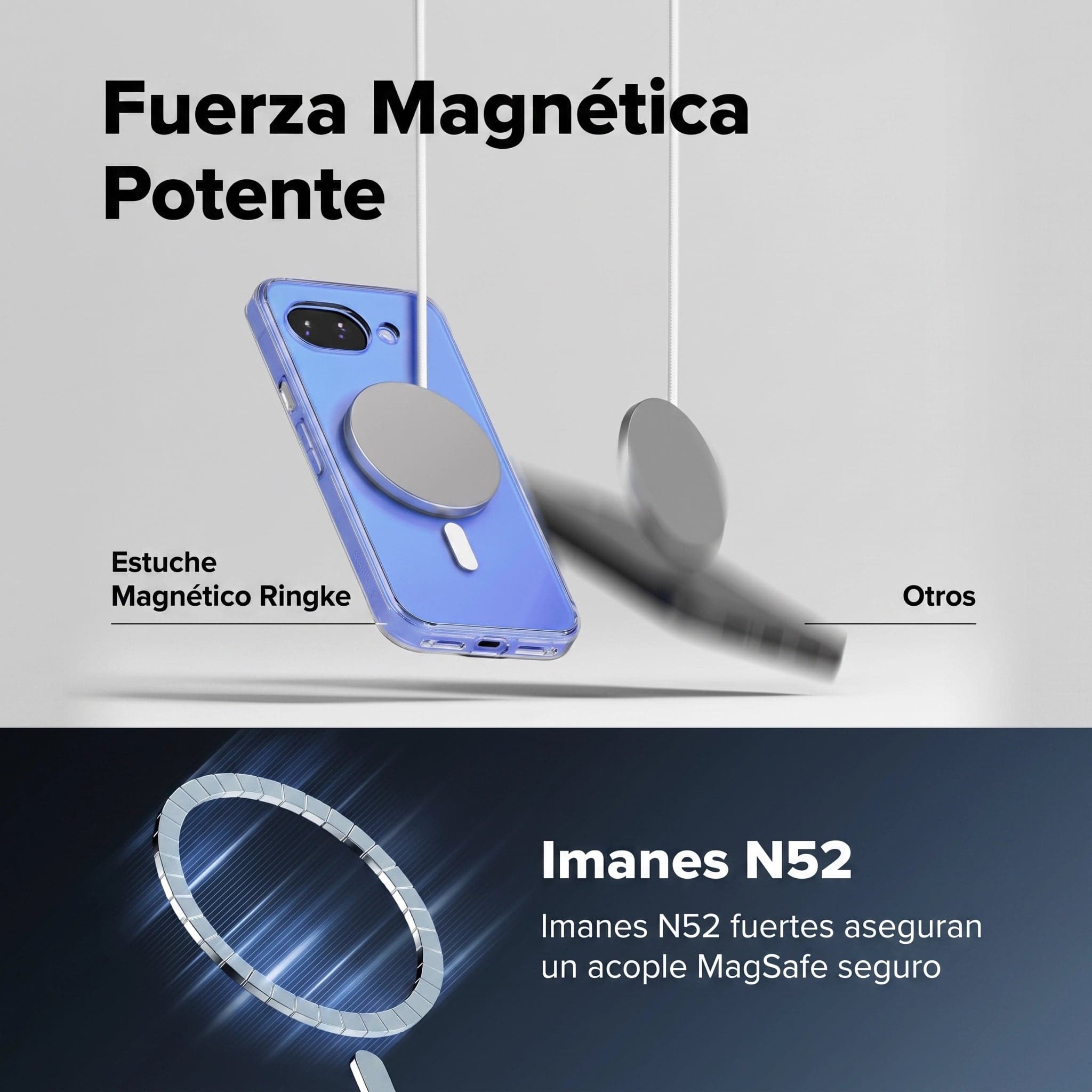 Case Ringke Fusion Magnetic Transparente para Google Pixel 10a