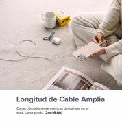 Ringke Pastel Cable - cable USB-A a USB-C 2M 12W Blanco