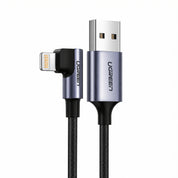 Ugreen angle USB cable - Lightning MFI 1m 2,4A 12W black (60521)