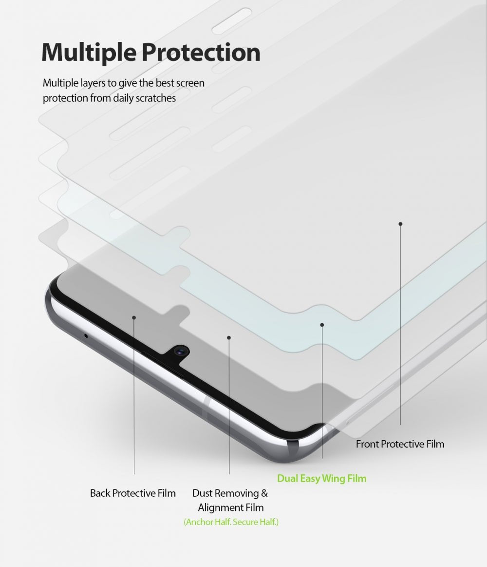 Mica de goma Dual Easy Wing Galaxy Note 10 Lite (Contiene 2 und) - Ringke - Protector de pantalla7 - 4 - 8 / MRDEWGN10LDastore