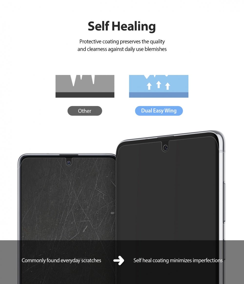 Mica de goma Dual Easy Wing Galaxy Note 10 Lite (Contiene 2 und) - Ringke - Protector de pantalla7 - 4 - 8 / MRDEWGN10LDastore