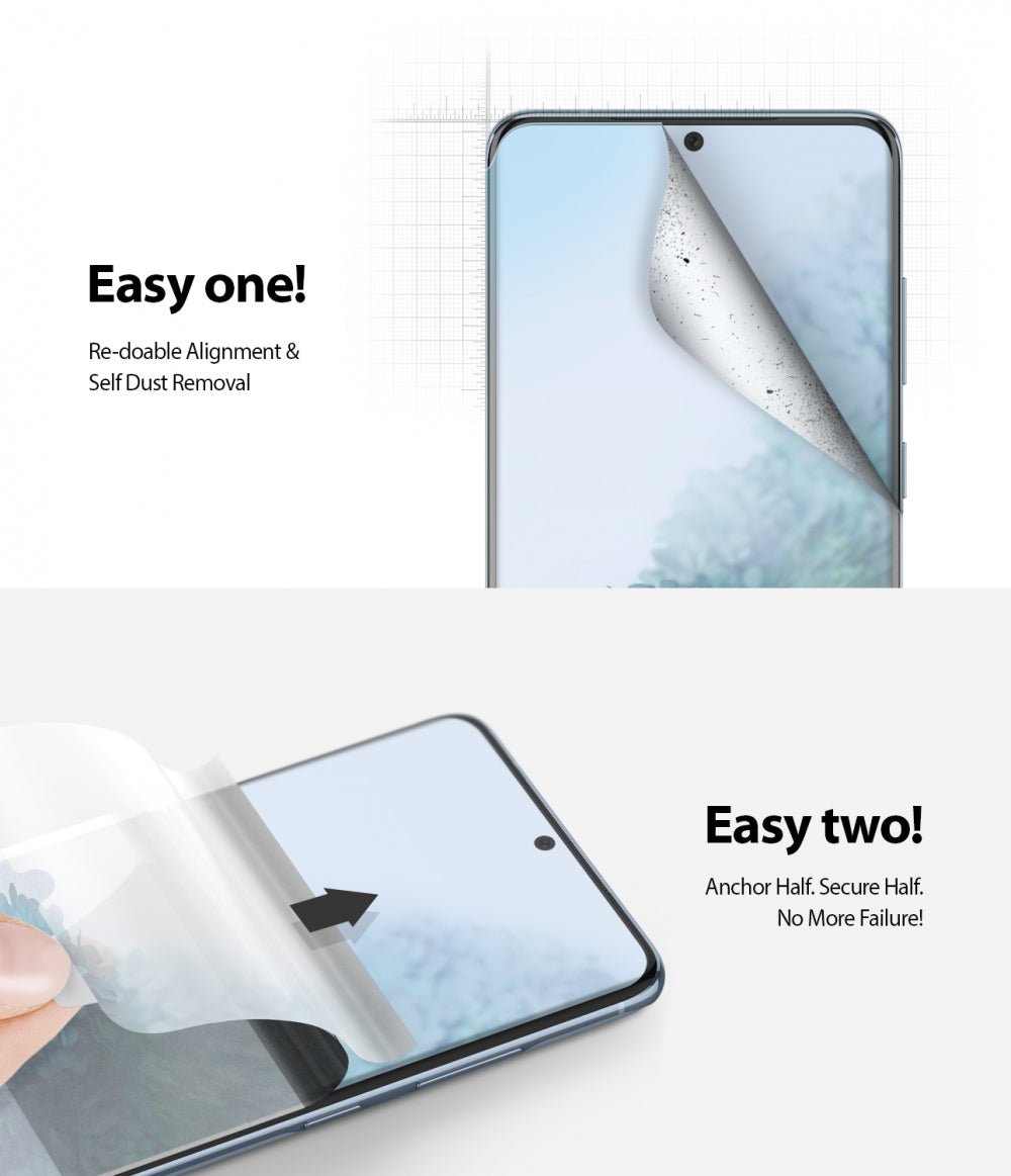 Mica de goma Dual Easy Wing Galaxy S20 Plus (Contiene 2 und) - Ringke - Protector de pantalla7 - 4 - 6 / MRDEWGS20PDastore