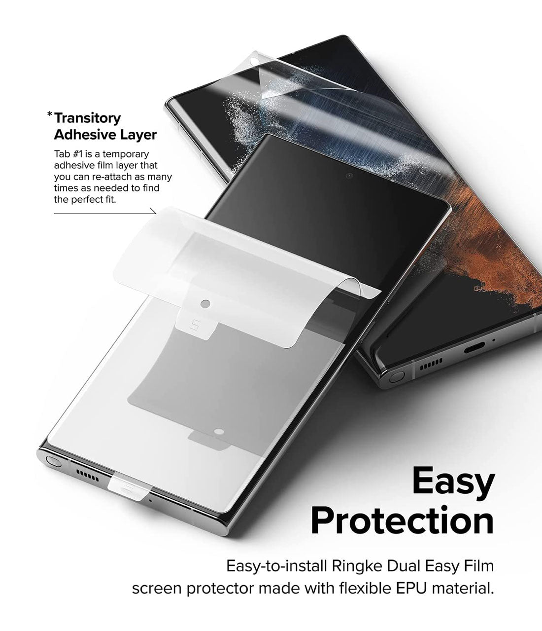 Mica de goma Ringke Dual easy film Galaxy S22 Ultra (Contiene 2 und) - Ringke - Protector de pantalla7 - 8 - 6 / GREFFGS22UDastore