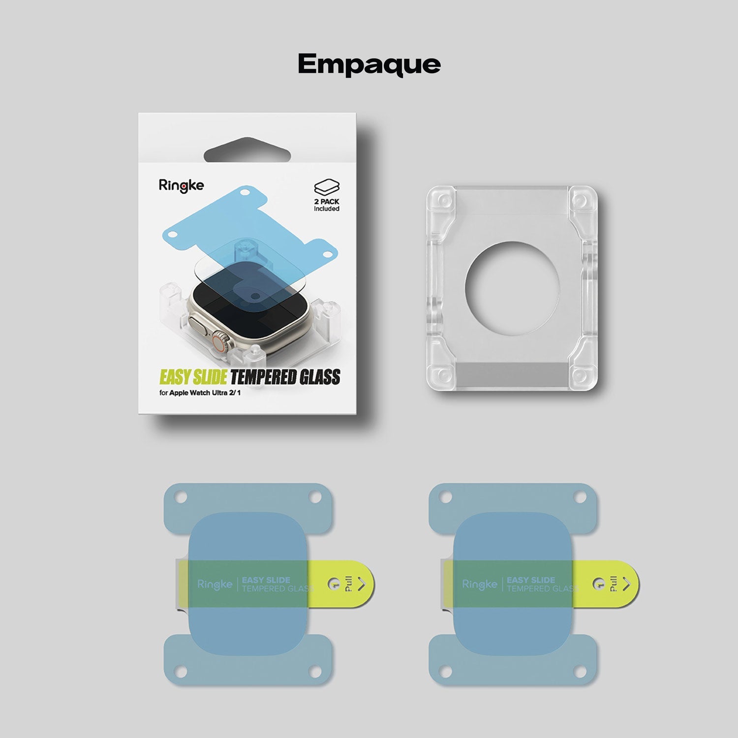 Mica de Vidrio Ringke Easy Slide Apple Watch Ultra 2/1 - 49mm (2 UND) - Ringke - Protector de pantalla6 - 1 - 6 / MVRESAWU2492UNDDastore