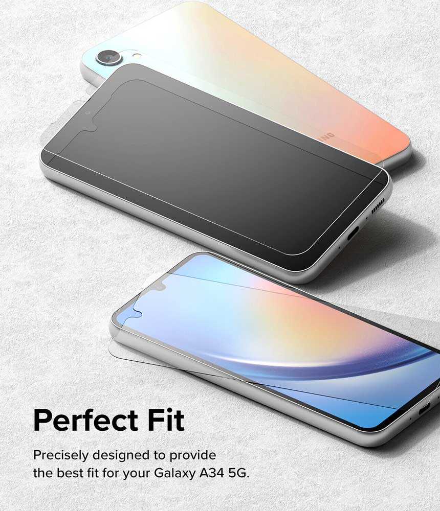 Mica Vidrio Ringke Galaxy A34 5G (instalador) - Ringke - Protector de pantalla/ MRGA34Dastore