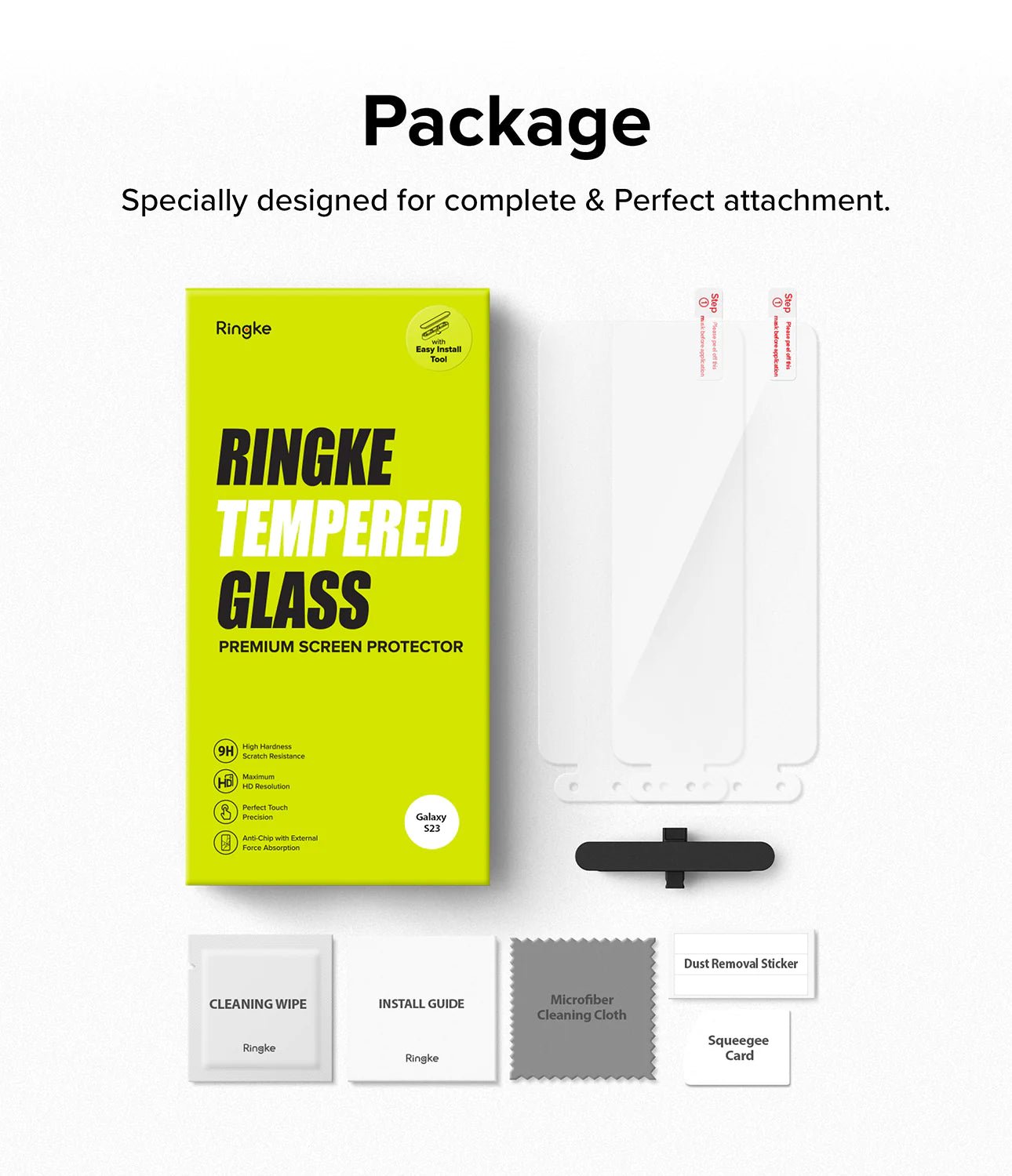 Mica Vidrio Ringke Galaxy S23 (instalador) 2 und - Ringke - Protector de pantalla7 - 1 - 2 / GRGS23Dastore