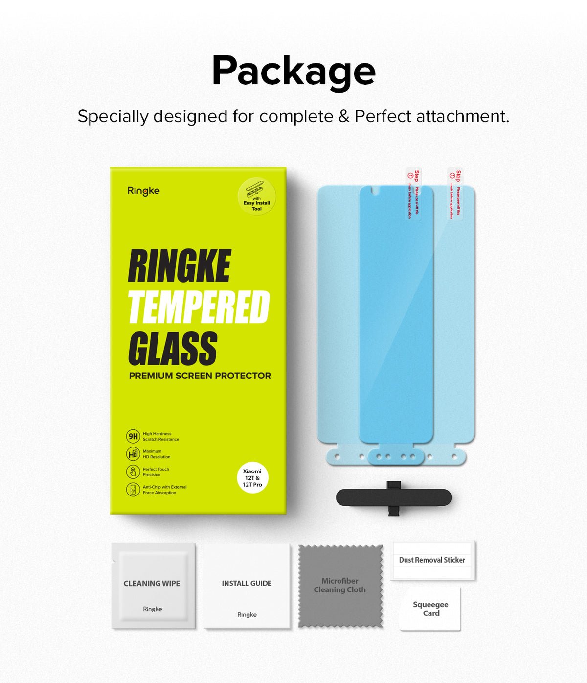 Mica Vidrio Templado Xiaomi 12T / 12T Pro (instalador) - Ringke - Protector de pantalla7 - 3 - 8 / GRX12TDastore