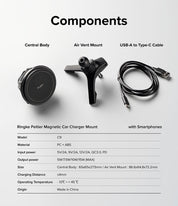 Montura Cargador para auto Ringke Peltier MagSafe - Ringke - Cables y Cargadores10 - 4 - 2 / MARPMG - BCKDastore
