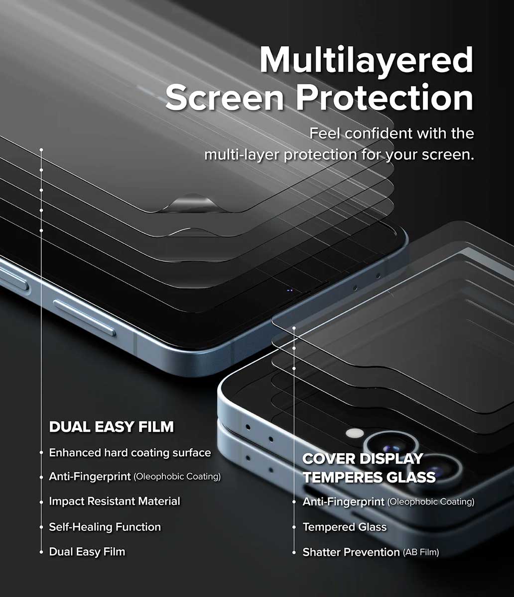 Pack Protector de pantalla Ringke 3 en 1 Galaxy Z Flip6 - Ringke - Protector de pantalla7 - 7 - 2 / PPPR31GZFLIP6Dastore