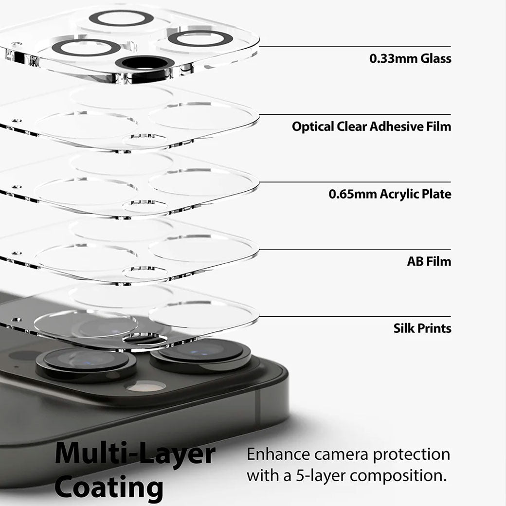 Protector de Cámara Ringke Full Cover Glass iPhone 13 Pro / iPhone 13 Pro Max (2 und) - Ringke - Protector de cámara5 - 7 - 9 / PCRFCGIP13P13PM2Dastore