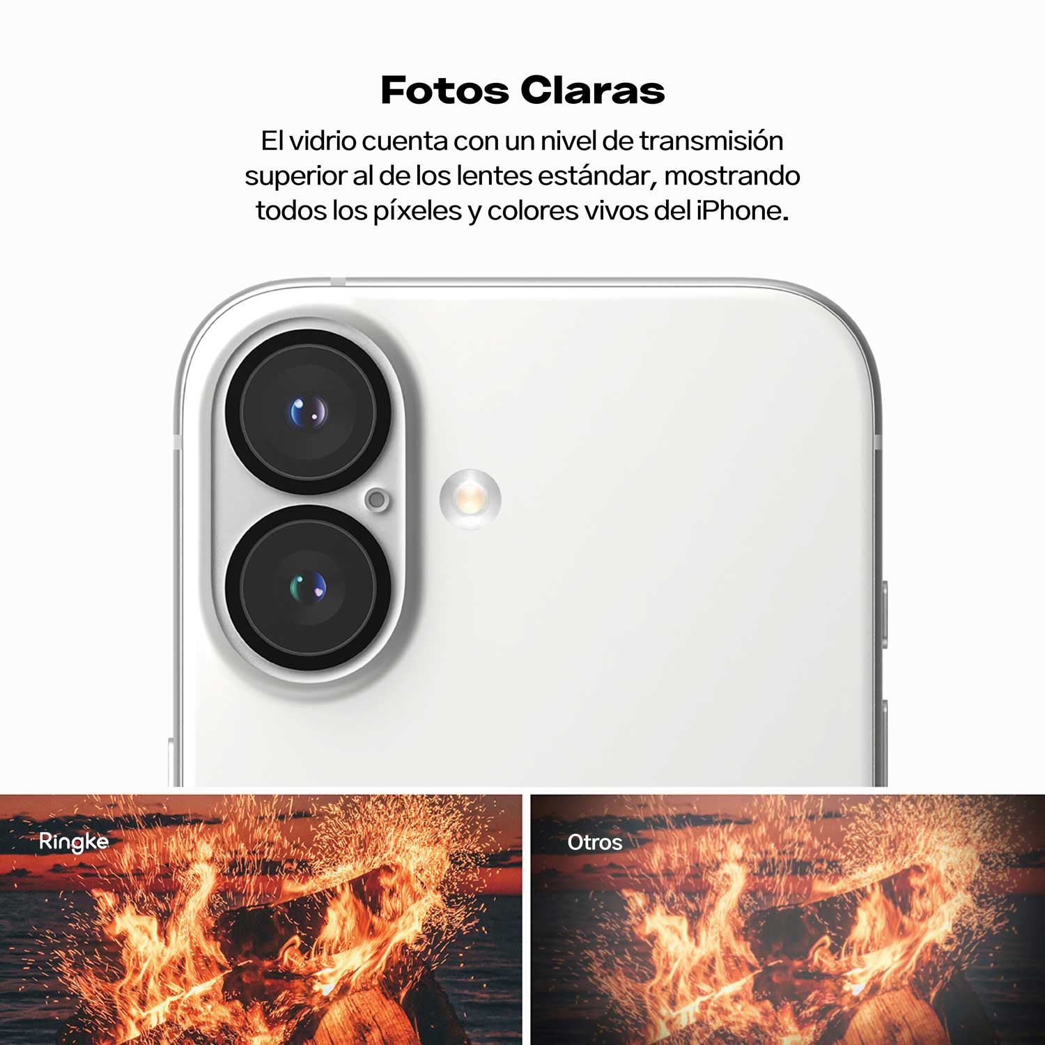 Protector de Cámara Ringke Full Cover Glass iPhone 16 Plus / iPhone 16 (2 und) - Ringke - Protector de cámara5 - 8 - 3 / PLRFCGIPH16Dastore