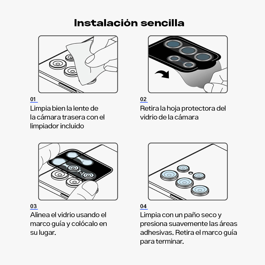Protector de Cámara Ringke Lens Frame Galaxy S24 / S23 / S23 Plus (instalador) - Ringke - Protector de cámara6 - 7 - 6 / PCRCLG24 - BCKDastore