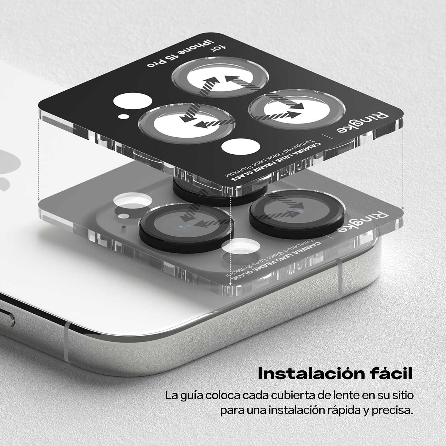 Protector de Cámara Ringke Lens Frame iPhone 15 Pro Max (instalador) - Ringke - Protector de cámara6 - 3 - 3 / PCRCLIPH15PM - BCKDastore