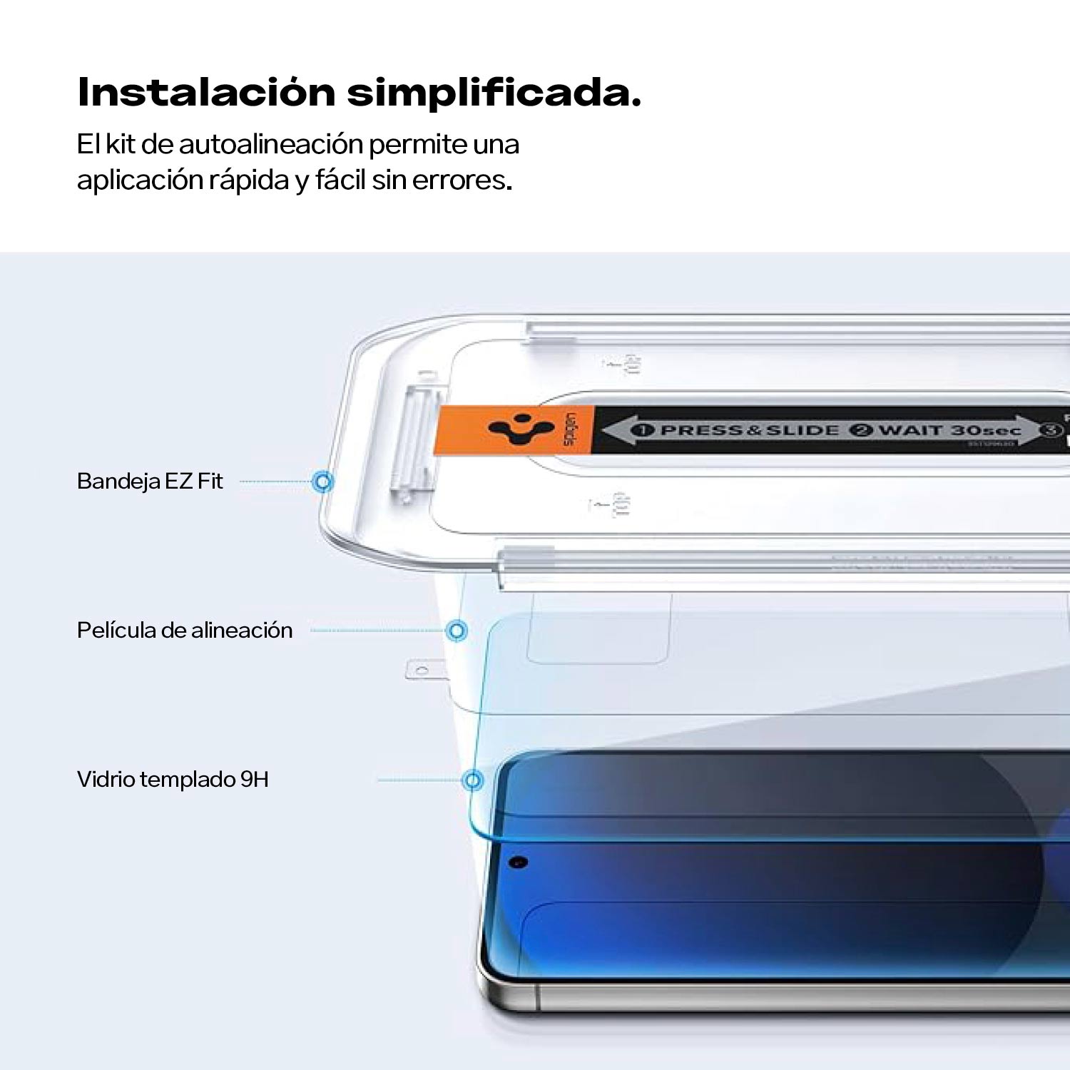 Protector de pantalla Spigen EZ FIT GLAS.tR Galaxy S24 FE (2 UND) - Spigen - Protector de pantalla7 - 4 - 5 / PSEZFITGLASRGS24FE2UNDDastore