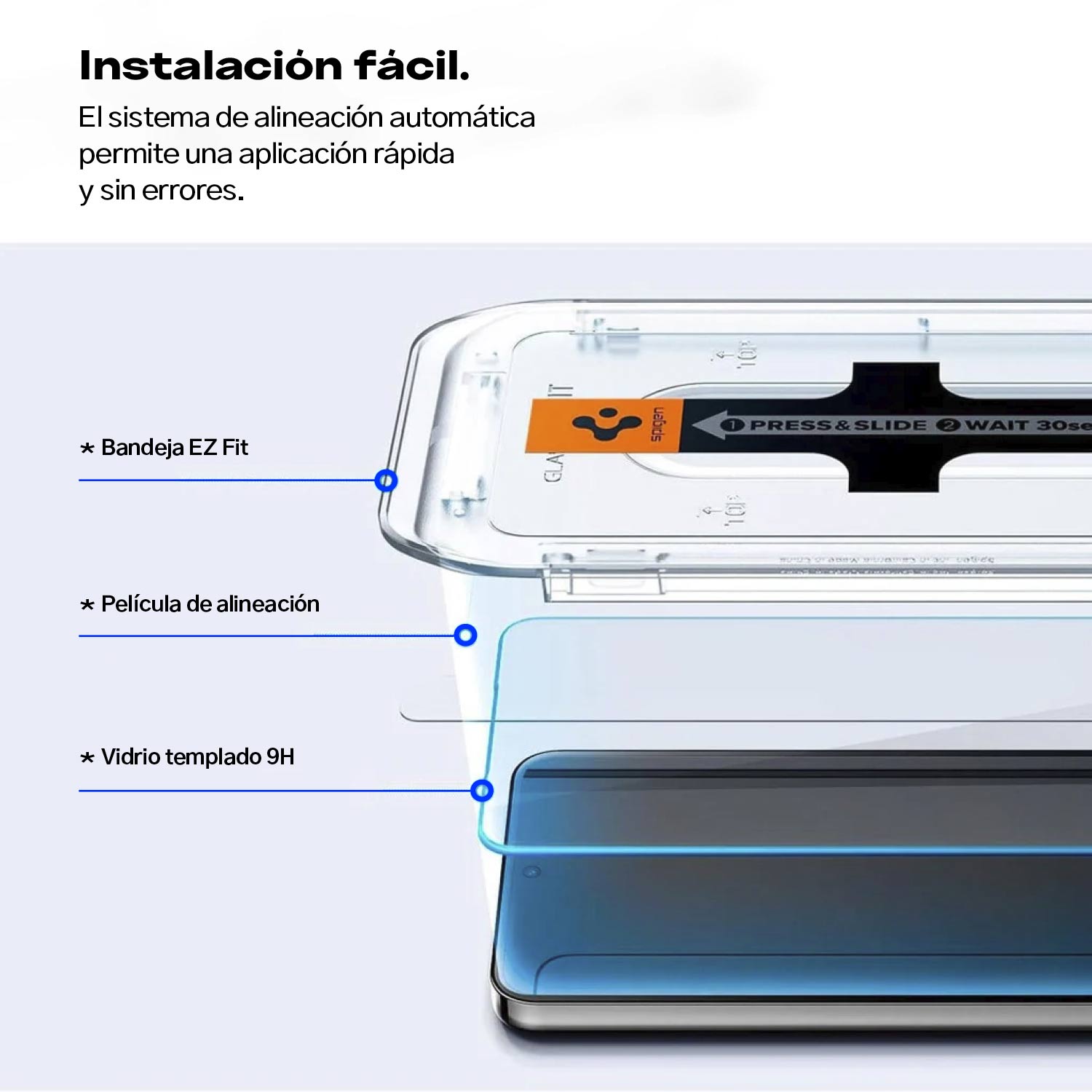 Protector de pantalla Spigen EZ FIT GLAS.tR Galaxy S24 Plus (2 UND) - Spigen - Protector de pantalla7 - 6 - 3 / PSEZFITGLASGS24P2UNDDastore
