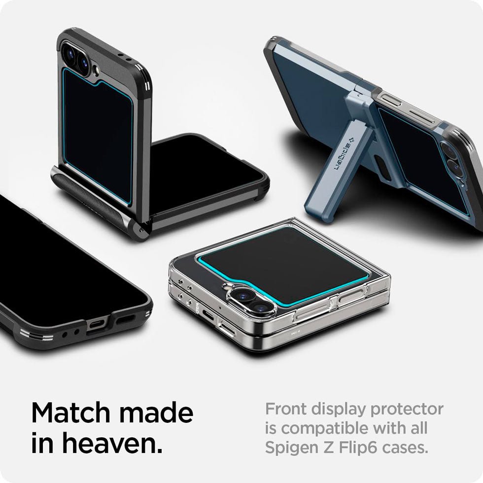 Protector de pantalla Spigen EZ FIT GLAS.tR Galaxy Z Flip6 / Z Flip 5 (Contiene 2 Unidades) - Spigen - Protector de pantalla7 - 3 - 2 / PSEZFITGLASGZF6Z52UDastore