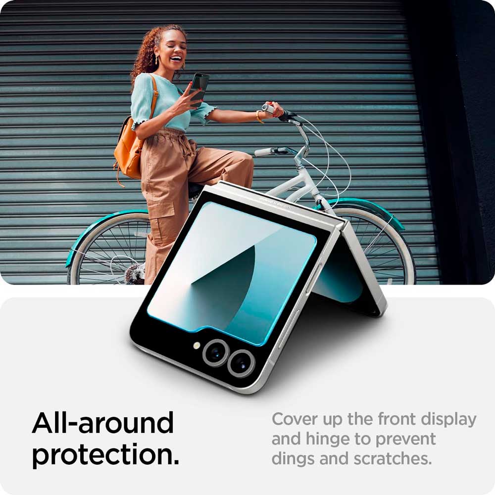 Protector de pantalla Spigen EZ FIT GLAS.tR Galaxy Z Flip6 / Z Flip 5 (Contiene 2 Unidades) - Spigen - Protector de pantalla7 - 3 - 2 / PSEZFITGLASGZF6Z52UDastore