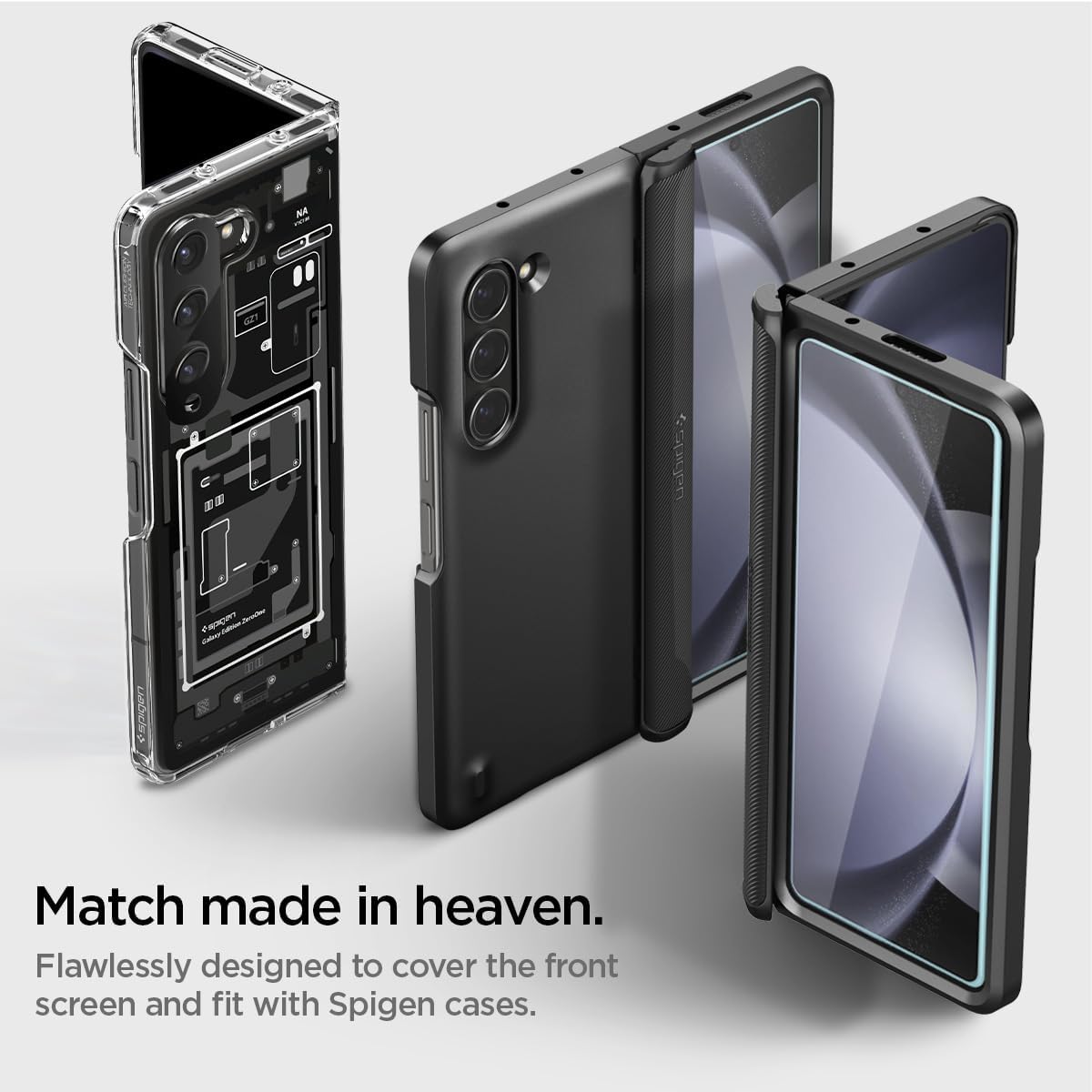 Protector de pantalla Spigen EZ FIT GLAS.tR Galaxy Z Fold 5 (Contiene 2 Unidades) - Spigen - Protector de pantalla7 - 1 - 5 / PSEZFITGLASGZFOLD5Dastore