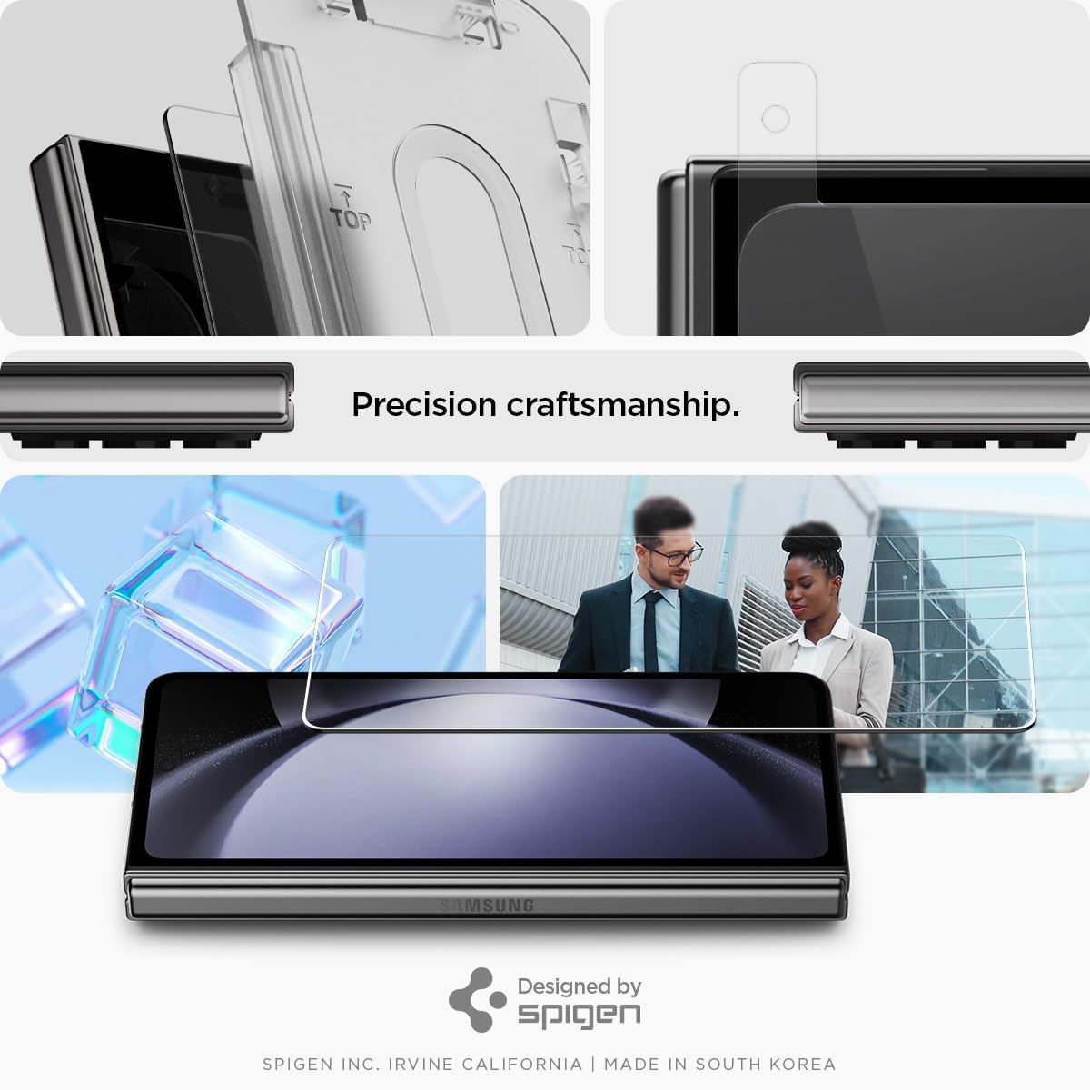 Protector de pantalla Spigen EZ FIT GLAS.tR Galaxy Z Fold 5 (Contiene 2 Unidades) - Spigen - Protector de pantalla7 - 1 - 5 / PSEZFITGLASGZFOLD5Dastore