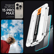 Protector de pantalla Spigen EZ FIT GLAS.tR S.P. iPhone 15 Pro Max (2 UND) - Spigen - Protector de pantalla7 - 8 - 4 / PPSEFIPH15PM2UDastore