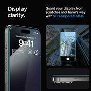 Protector de pantalla Spigen EZ FIT GLAS.tR S.P. iPhone 15 Pro Max (2 UND) - Spigen - Protector de pantalla7 - 8 - 4 / PPSEFIPH15PM2UDastore