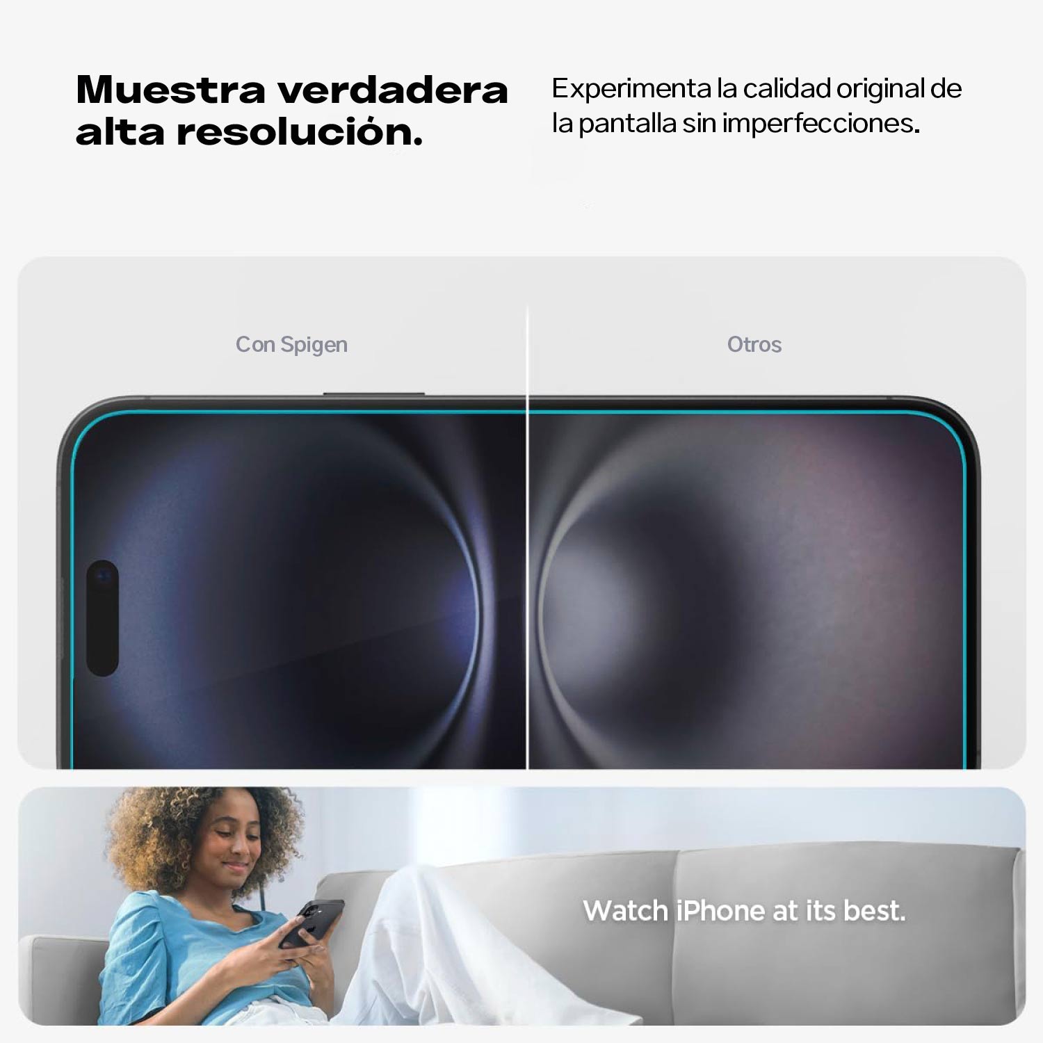 Protector de pantalla Spigen EZ FIT GLAS.tR S.P. iPhone 16 / iPhone 15 (2 UND) - Spigen - Protector de pantalla7 - 3 - 5 / PPSEFIPH162UDastore