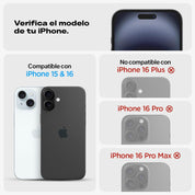Protector de pantalla Spigen EZ FIT GLAS.tR S.P. iPhone 16 / iPhone 15 (2 UND) - Spigen - Protector de pantalla7 - 3 - 5 / PPSEFIPH162UDastore