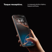 Protector de pantalla Spigen EZ FIT GLAS.tR S.P. iPhone 16 Pro Max (1 UND) - (OUTLET)