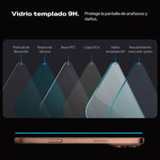 Protector de pantalla Spigen EZ FIT GLAS.tR S.P. iPhone 16 Pro Max (1 UND) - (OUTLET)