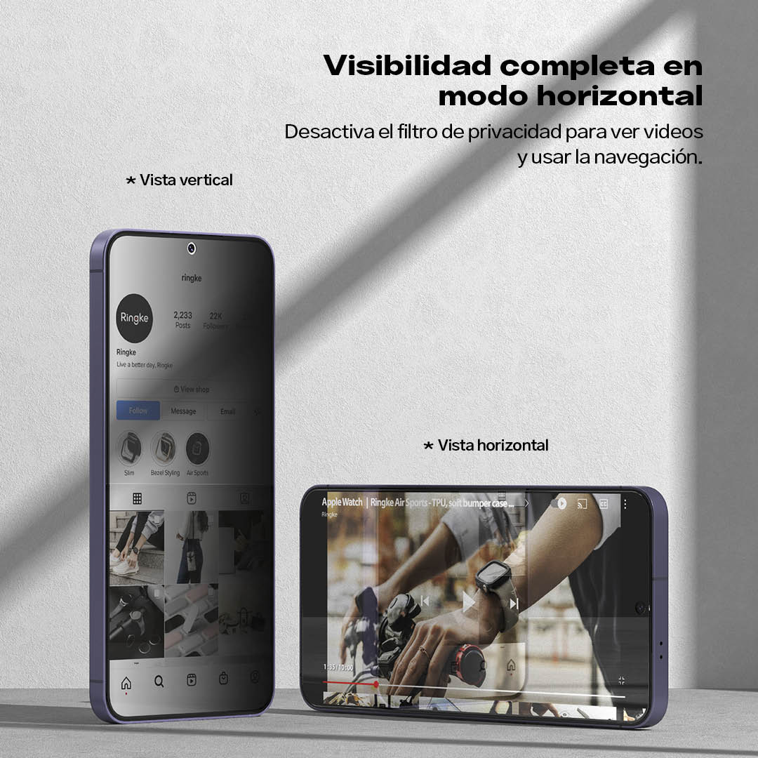 Protector de Pantalla Vidrio Ringke Anti - espía Galaxy S24 (Instalador) 2 Und - Ringke - Protector de pantalla7 - 3 - 7 / MRESPTGS24Dastore