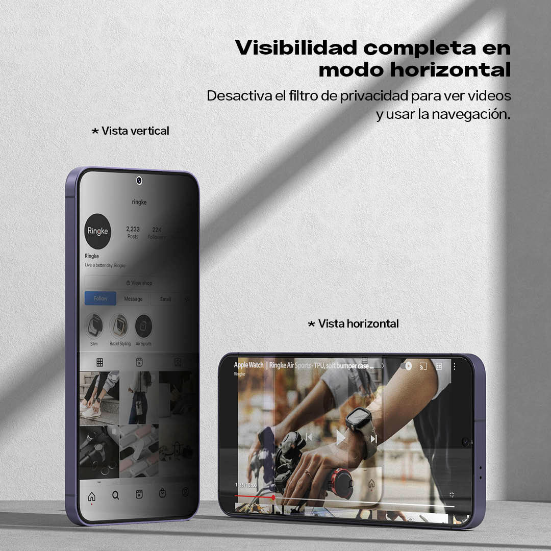 Protector de Pantalla Vidrio Ringke Anti - espía Galaxy S24 Plus (Instalador) 2 Und - Ringke - Protector de pantalla7 - 3 - 4 / MRESPTGS24PDastore