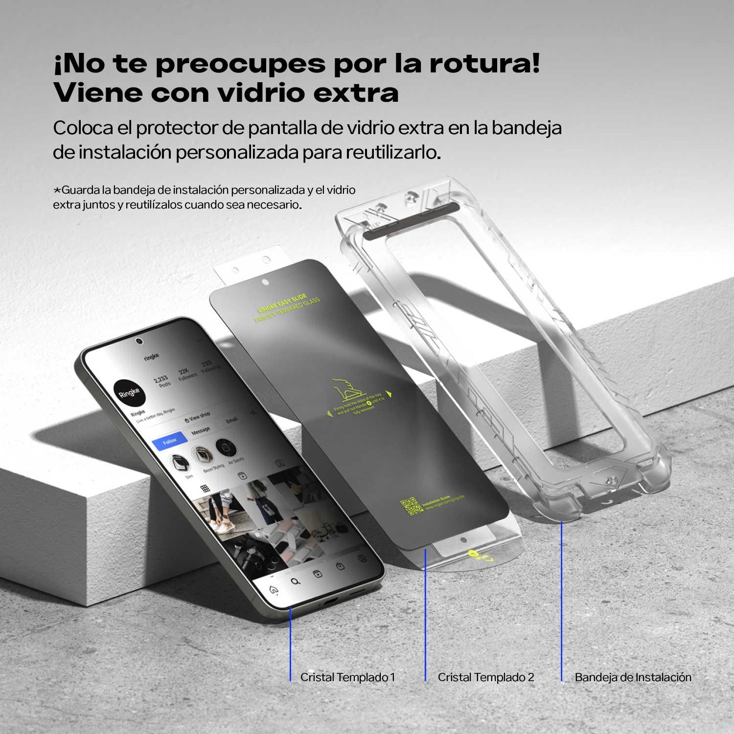 Protector de Pantalla Vidrio Ringke Anti - espía Galaxy S25 / Galaxy S24 (Instalador) 2 UND - Ringke - Protector de pantalla7 - 2 - 9 / PPVRAEGS25 - 2UNDDastore