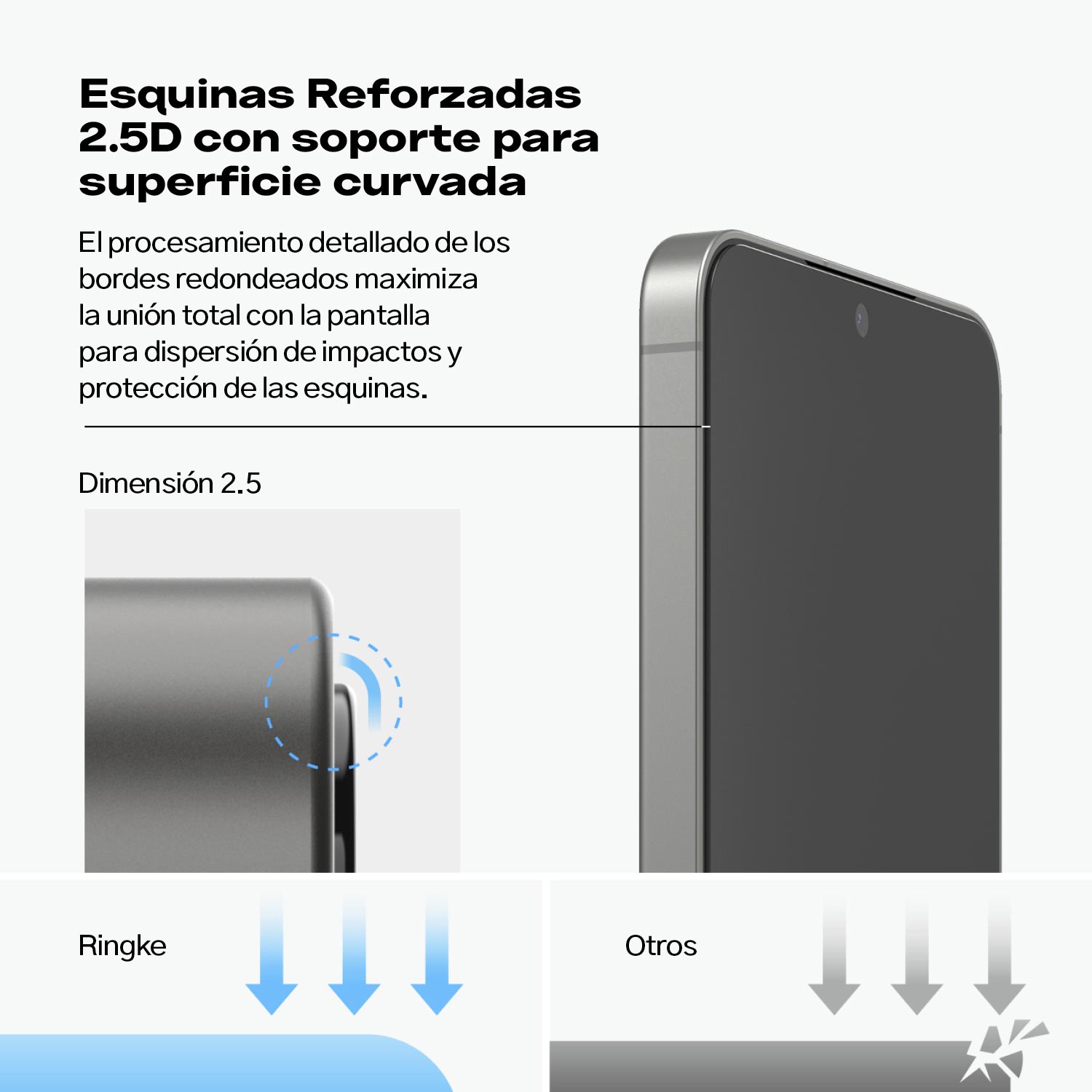 Protector de Pantalla Vidrio Ringke Anti - espía Galaxy S25 / Galaxy S24 (Instalador) 2 UND - Ringke - Protector de pantalla7 - 2 - 9 / PPVRAEGS25 - 2UNDDastore