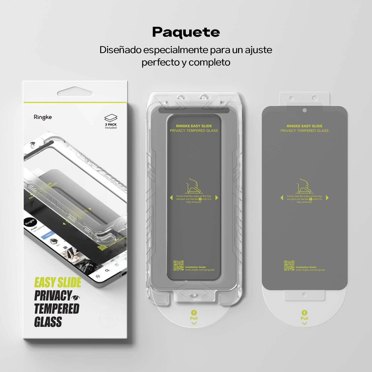 Protector de Pantalla Vidrio Ringke Anti - espía Galaxy S25 / Galaxy S24 (Instalador) 2 UND - Ringke - Protector de pantalla7 - 2 - 9 / PPVRAEGS25 - 2UNDDastore