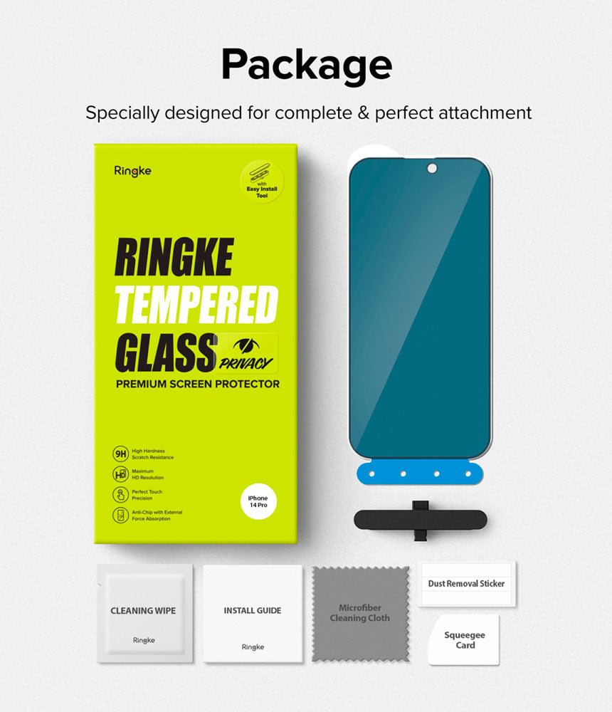 Protector de Pantalla Vidrio Ringke Anti - espía iPhone 14 Pro (instalador) - Ringke - Protector de pantalla7 - 2 - 9 / PPVRAP14PIDastore