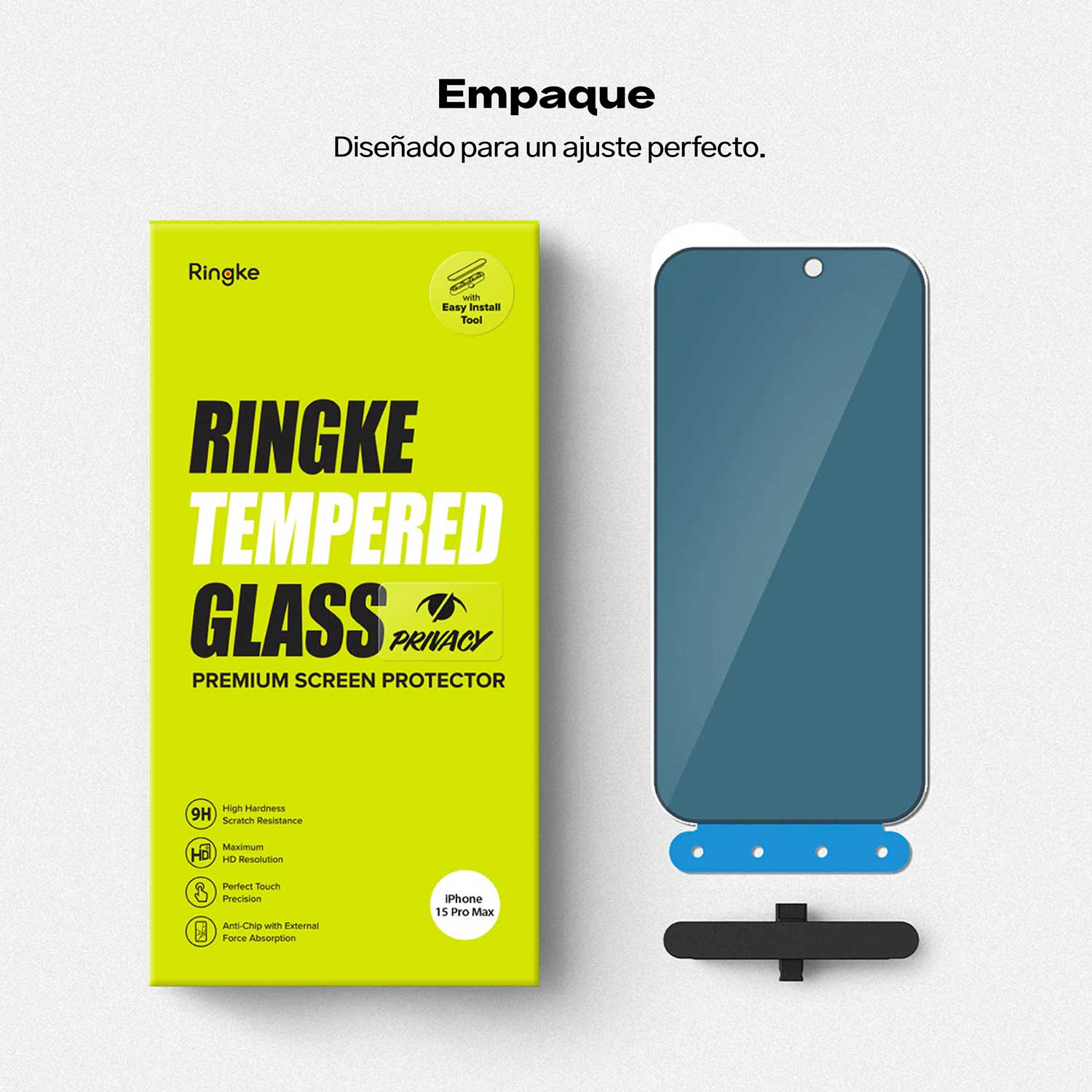 Protector de Pantalla Vidrio Ringke Anti - espía iPhone 15 Pro Max (instalador) - Ringke - Protector de pantalla7 - 2 - 5 / MVRASIPH15PMDastore