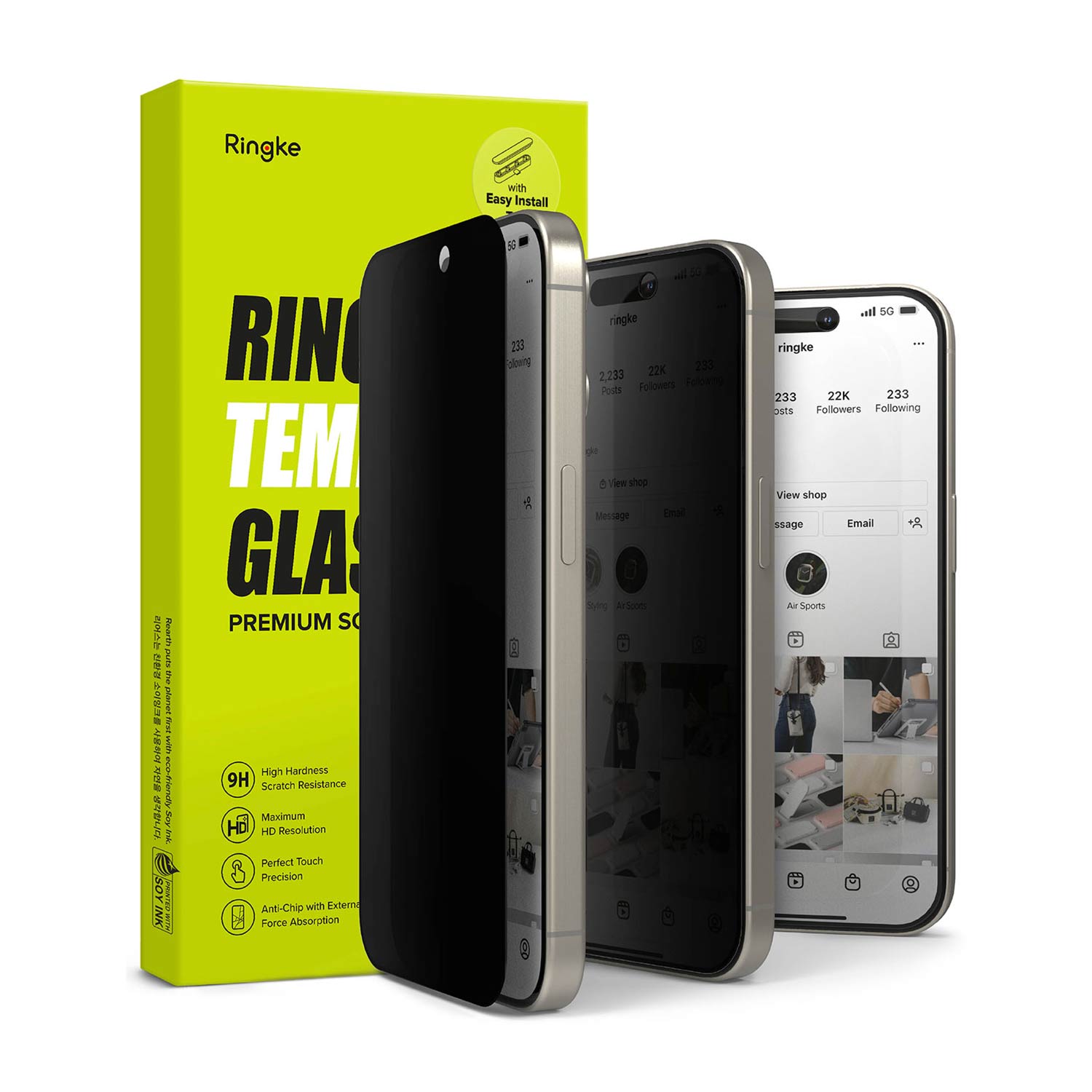 Protector de Pantalla Vidrio Ringke Anti - espía iPhone 15 Pro Max (instalador) - Ringke - Protector de pantalla7 - 2 - 5 / MVRASIPH15PMDastore